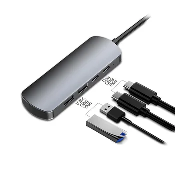 1/2/3PCS Otg רכזת נייד 10gbps סוג c-HDMI תואם-4 ב-1 עבור Huawei המחשב מתאם מחבר לעמוד אביזר