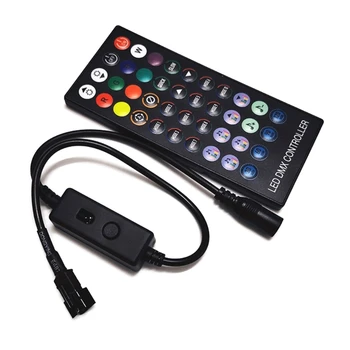 1 סט 40 המפתחות RGB מרחוק דימר על רצועת LED אורות RGB אור בקר LED הרצועה אביזרים עם כבל חשמל חוט 87HC