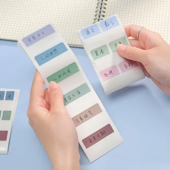 10 גיליונות Macaron פתקים דביקים בצבע Memo pad סימניה Kawaii כלי כתיבה יומן 'פנקס רשימות' עיצוב אלבומים חומר ציוד לבית הספר