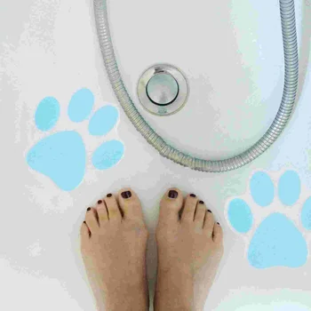 10 יח ' טביעת הרגל אנטי להחליק מדבקות למבוגרים מקלחת אמבטיה חדרים ללא הראש קומה Peva-slip הביתה אמבטיה אוחז