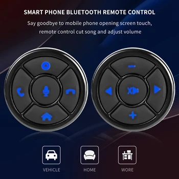 10 מפתח אלחוטי הגה רכב לחצן הבקרה עבור אוטומטי לרכב DVD ניווט GPS רדיו ראש יחידת שליטה מרחוק כפתורים
