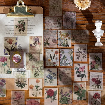100 יח ' /חבילת חומר נייר אמנותי וצבעוני צמח פרח קישוט נייר רקע 6 אפשרויות