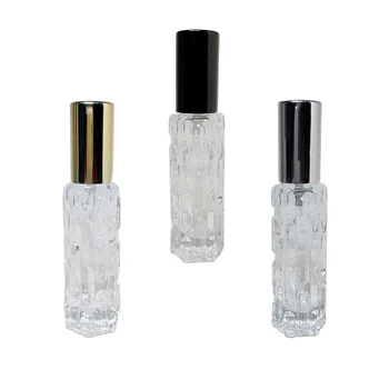 10ML נייד זכוכית בקבוק הבושם מרסס תרסיס ריק קוסמטיים נוזליים מיני למילוי בקבוקים נסיעות Parfum מקרה