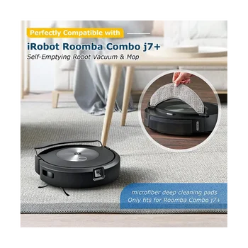 12PCS גומי מברשות מסנני HEPA מברשת צד סמרטוט בד iRobot Roomba משולבת J-7+ שואב אבק רובוטי חלקים