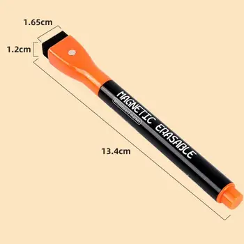 12Pcs מגנטי הניתן למחיקה סמנים למחוק יבש מדגיש עט לוח שנה תכנון לוח מחיק חלון/מראה מתכננת סימון עט