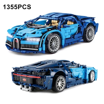1388PCS טכניים סופר מהירות Bugattied רכב ספורט אבני בניין להרכבת לבנים מרוצי רכב, צעצועים, מתנות למבוגרים חבר