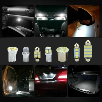 14X לבן LED רכב פנים בפנים אור כיפת תא המטען המפה רישוי נורות מנורת