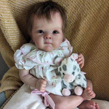18inch תינוק שרק נולד מחדש הבובה בטי מציאותי מגע רך ונעים התינוק במספר שכבות ציור 3D העור עם נראים לעין ורידים