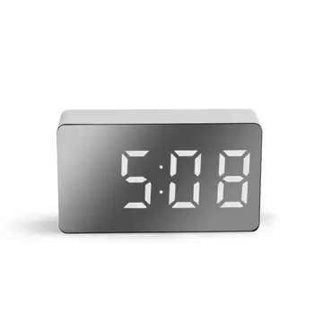 1~5PCS מראה שעון של שולחן רב תכליתי דיגיטליים נודניק לתזכורת להציג את הזמן בלילה אור LED לשולחן העבודה בבית עיצוב מתנות