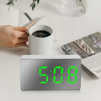 1~5PCS מראה שעון של שולחן רב תכליתי דיגיטליים נודניק לתזכורת להציג את הזמן בלילה אור LED לשולחן העבודה בבית עיצוב מתנות