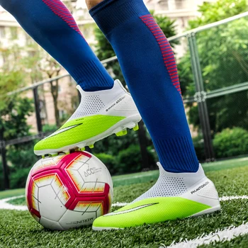 2023 לבן ירוק להחליק על כדורגל מקצועי מגפי גברים, נשים, Futsal סוליות גודל גדול 47 48 FG/TF החברה כדורגל נעליים לגברים