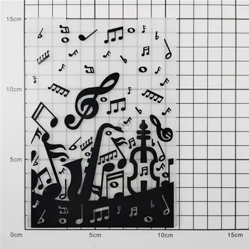 2023 מוסיקלי חדש הערות רקע הבלטה תיקיות עבור עיצוב אלבומים אלבום נייר כרטיסי עושה אספקה 3D פלסטיק שבלונות מלאכת יד