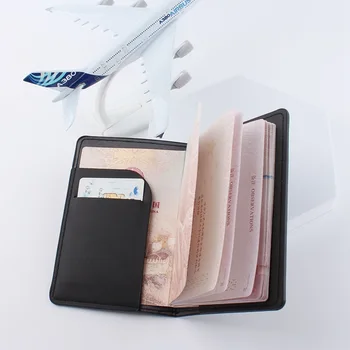 2023 עור חדש מסמך תיק מטוס נסיעות דרכון הספר מגן מקרה דרכון קליפ PU איסוף תיק מחזיק כרטיס Dropshippin