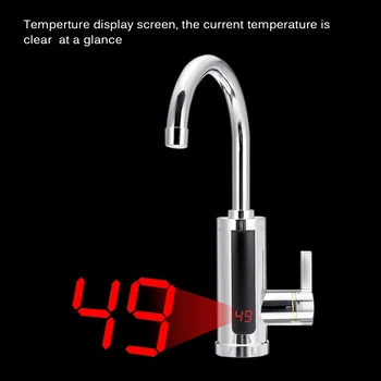 220V 3000W חשמל למטבח מחמם מים מהברז מיידית ברז מים חמים מחמם קר ברז חימום מחמם המים עם LED