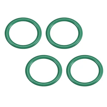 2PCS ירוק פלואור טבעת גומי או טבעת חותם עובי 3.1 מ 