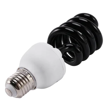 2X E27 40W UV פלורסנט Blacklight פיבולאר הנורה מנורת 220V צורה:ספירלת בהספק מתח:40W 220V
