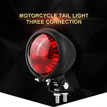 2X אופנוע זנב אור LED אחורי בלם המנורה על סיירת קפה רייסר בובר Chooper