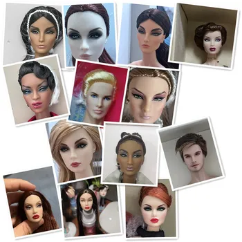 30cm מלכות אופנה יפה פרג פארקר FR בובת הראש אופנה רישיון איכות בובה בנות הלבשה DIY צעצוע חלקים