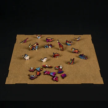 3D ייחודי מעץ פאזל מסתורי חידות בעלי חיים בוטיק מתנה קופסת אריזת מתנה למבוגרים ילדים נפלאים מונטסורי צעצועים מתנה
