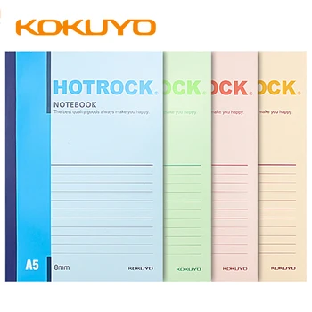 4 יפני KOKUYO A5 Hotrock המחברות באופן אלחוטי מחויב WCN-N1050 תלמיד חוברת מעובה קו אופקי הפנימית דף תלמידים