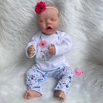 45CM בובות ונולד מחדש הרך הנולד ישן התינוק TwinA מגע רך 3D צבע בובה גלוי ורידים אספנות אמנות הבובה
