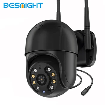 4MP 5 מגה פיקסל HD מצלמת מעקב PTZ עם GSM כרטיס ה Sim-4G חיצוני צבע ראיית לילה הגנת אבטחה CCTV