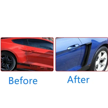 4X המכונית בצד האחורי בשביל פנדר הדלת סקופים מסגרת כיסוי עבור פורד המוסטנג GT350 סגנון 2015-2018 פנדר כדורים לכסות