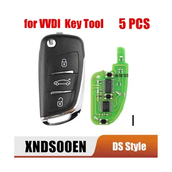 5 יח ' /הרבה Xhorse XNDS00EN אוניברסלי שלט אלחוטי מפתח 3 לחצן DS סגנון Fob על VVDI מפתח כלי