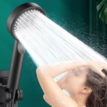 5 מצב ראש מקלחת מים מתכוונן שמירת לחץ גבוה האמבטיה כף יד גשמים שירותים ספריי עיסוי ספא מקלחת ABS חלקים