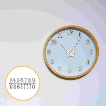5 סטים השעון מספר לוחית קיר דיגיטלי ערבית מספרי חיוג DIY פלסטיק קישוט שעונים
