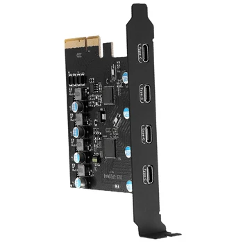 5V PCI-E ל-USB 3.2 ממיר מתאם 20Gbps PCI-E ל-USB 3.2 Gen2 הרחבה בקר כרטיס Mac OS/Linux/Windows 7/8/10
