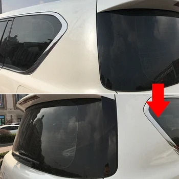 ABS סיבי פחמן אנכיים החלון האחורי בצד ספוילר אגף ניסן פטרול Y62 2010 2011+ אחורי משולש לפינה לכסות לקצץ