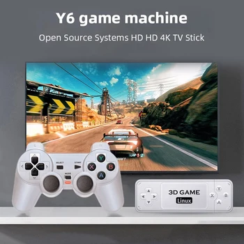BOYHOM Y6 רטרו קונסולת משחק 4K 60fps HDMI השהיה נמוכה GD10 טלוויזיה המשחק מקל ידית כפולה נייד הביתה קונסולת משחק עבור GBA