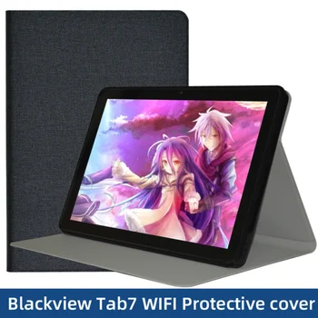 Case Flip עבור Blackview Tab7 wifi 10.1 אינץ מתקפל לעמוד מעטפת הגנה על Blackview Tab 7 Wifi עור Pu כיסוי עבור Tab 7