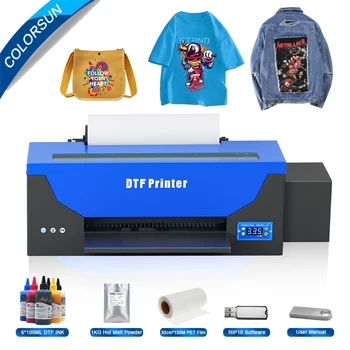 Colorusn A3 DTF מדפסת Epson R1390 DTF מדפסת צרור T-חולצה מכונת הדפסה dtf למדפסת עבור הדפסת חולצה dtf המדפסת