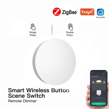 CoRui Tuya ZigBee חכם זירת כפתור בורר רב-סצנה הצמדה חכם, אוטומציה ביתית עובד עם חכם החיים התקני Zigbee