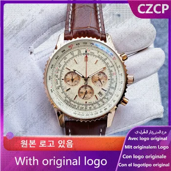 CZCP גברים 904l שעון פלדה אל חלד קוורץ שעונים 45mm-BR