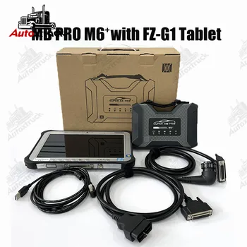 Diagnostik משאית MB Pro M6+ עם FZ-G1 טאבלט WIFI DoIP V-CI M6 כוכב אבחון&תכנות כלי אבחון