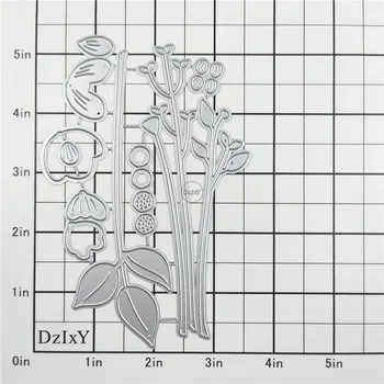 DzIxY זר פרחים חיתוך מתכת מת על כרטיס נייר ביצוע הבלטה למות חתכים ערכות מלאכת יד 2023 תבניות חדשות שבלונות
