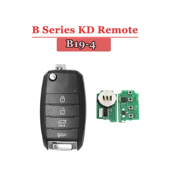KEYDIY B19-4 שלט רחוק לרכב מפתח אוניברסלי 4 כפתור סגנון KD900/-X2 MINI/ URG200 מתכנת