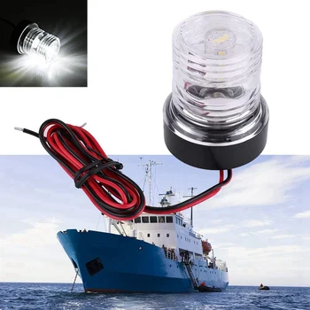 LED ניווט אור על סירת יאכטה מסביב 360° עמיד למים נחת עוגן המנורה סירה אביזרים