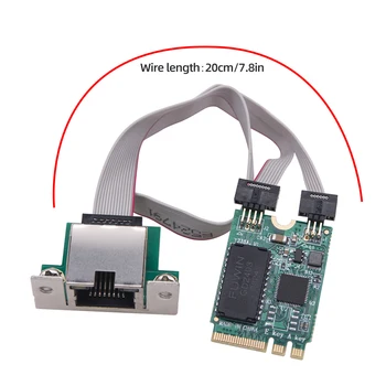 M. 2+E מפתח מתאם כרטיס Gigabit Ethernet מודולים 100/1000/25001Mbps Mini PCI-e ניק 2.5 G רשת RJ45 כרטיס עבור שולחן העבודה של המחשב