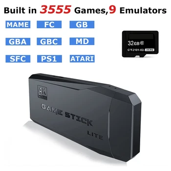 M8 וידאו, קונסולת משחק 4K HD מובנה 20000 משחקי PS1/FC/GBA בקר אלחוטי טלוויזיה מקל משחק רטרו כף יד שחקן משחק