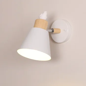 Macaron Led כבל מנורת קיר חדר השינה ליד המיטה משוך את מתג מנורת קיר מסדרון מעבר אור