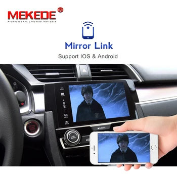 MEKEDE רדיו במכונית Carplay אנדרואיד אוטומטי אודיו התיבה עבור הונדה סיוויק 2016 Apple Wireless תיבת ראי קישור לגעת Recoder