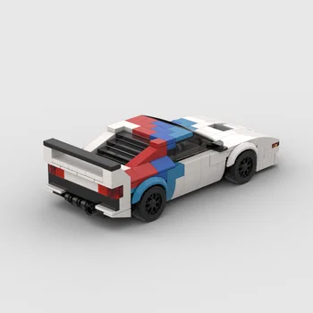 MOC הדור הראשון M1 מירוץ מכוניות ספורט מהירות הרכב רוכב אלוף אבני בניין לבנים יצירתי המוסך צעצועים בנים מתנות