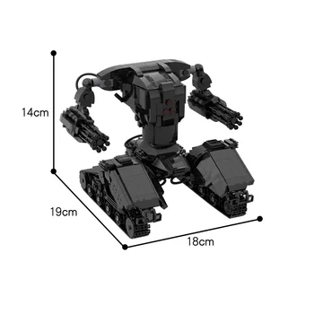 MOC רובוטים בעתיד טנק קלאסי זרועות מכניות. מכא לבנים קטל אבני הבניין להגדיר מודל צעצועים לילדים מתנות חג המולד