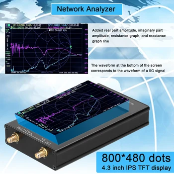NanoVNA-וקטור F Network Analyzer 50khz-1000MGhz 1.5 ג 'יגה-ניתן להרחבה בתדר 4.3