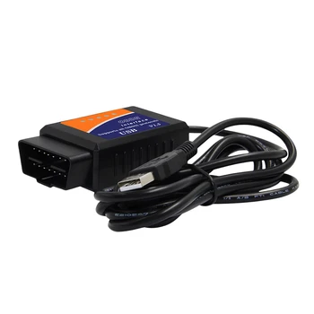 OBDII USB הרכב סורק אבחון PIC18F25K80 צ ' יפ אוטומטי קוד הקורא ELM 327 ממשק USB OBD2 רכב כלי אבחון ואביזרי רכב