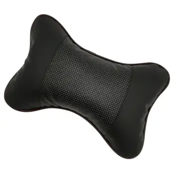 PVC עור לנשימה המכונית כריות משענת הצוואר לנוח כרית תמיכה מושב אביזרים אוטומטי שחור כסא בטיחות כרית אוניברסלית
